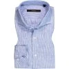 Windsor Hemd Lano-W 30026498/410 Shaped Fit, Reines Leinen, Blau gestreift, Blau