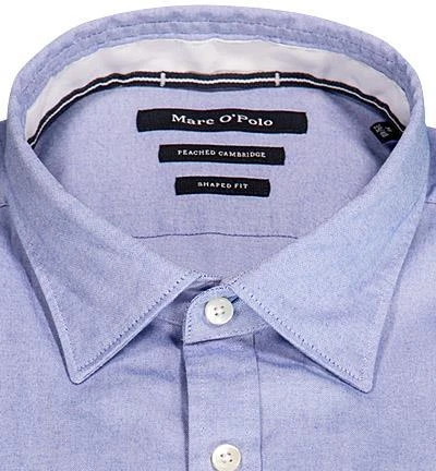 Marc O'Polo Hemd B21 1504 42112/E86 Shaped Fit, Baumwolle, Blau 3 Marc O'Polo Hemd B21 1504 42112/E86 Shaped Fit, Baumwolle, Blau – Bild 3