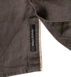 Marc O'Polo Hemd 136 7428 41028/987 Kurzarmhemd, Regular Fit, Reines Leinen, Grau -hemdenverkauf 371808 norm3