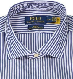 Polo Ralph Lauren Hemd 710844535/001 Slim Fit, Baumwolle, Marine-weiß gestreift, Navy-weiß -hemdenverkauf 371818 norm2