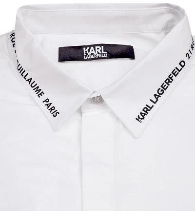 KARL LAGERFELD Hemd 605913/60/512600/10 Baumwolle, Weiß 3 KARL LAGERFELD Hemd 605913/60/512600/10 Baumwolle, Weiß – Bild 3