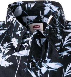Levi's® Hemd 86624/0022 Kurzarmhemd, Baumwolle, Schwarz gemustert, Schwarz-weiß -hemdenverkauf 372114 norm2