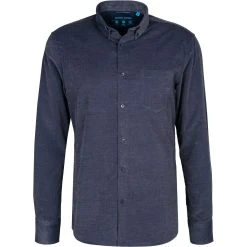 Pierre Cardin Hemd 05895/000/27760/9041 Modern Fit, Feincord, Dunkelblau