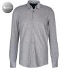 Pierre Cardin Hemd 06000/000/27661/9085 Slim Fit, Jersey, Extra langer Arm, Grau meliert