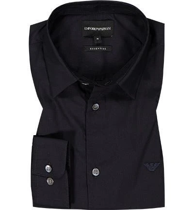 EMPORIO ARMANI Hemd 8N1C09/1NI9Z/0934 Baumwolle, Nachtblau 2 EMPORIO ARMANI Hemd 8N1C09/1NI9Z/0934 Baumwolle, Nachtblau – Bild 2