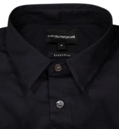 EMPORIO ARMANI Hemd 8N1C09/1NI9Z/0934 Baumwolle, Nachtblau 3 EMPORIO ARMANI Hemd 8N1C09/1NI9Z/0934 Baumwolle, Nachtblau – Bild 3