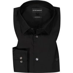 EMPORIO ARMANI Hemd 8N1C09/1NI9Z/0999 Baumwolle, Schwarz