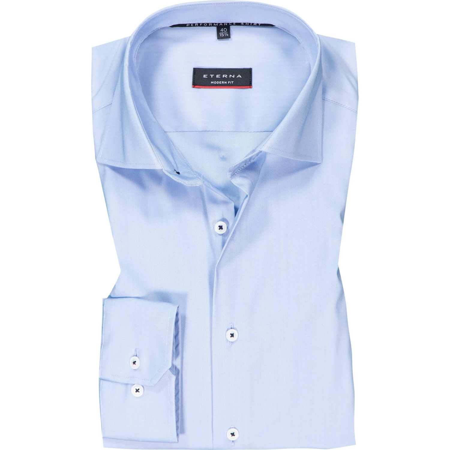 ETERNA Hemd 3377/X18K/12 Modern Fit, Mikrofaser atmungsaktiv, Hellblau 1 ETERNA Hemd 3377/X18K/12 Modern Fit, Mikrofaser atmungsaktiv, Hellblau