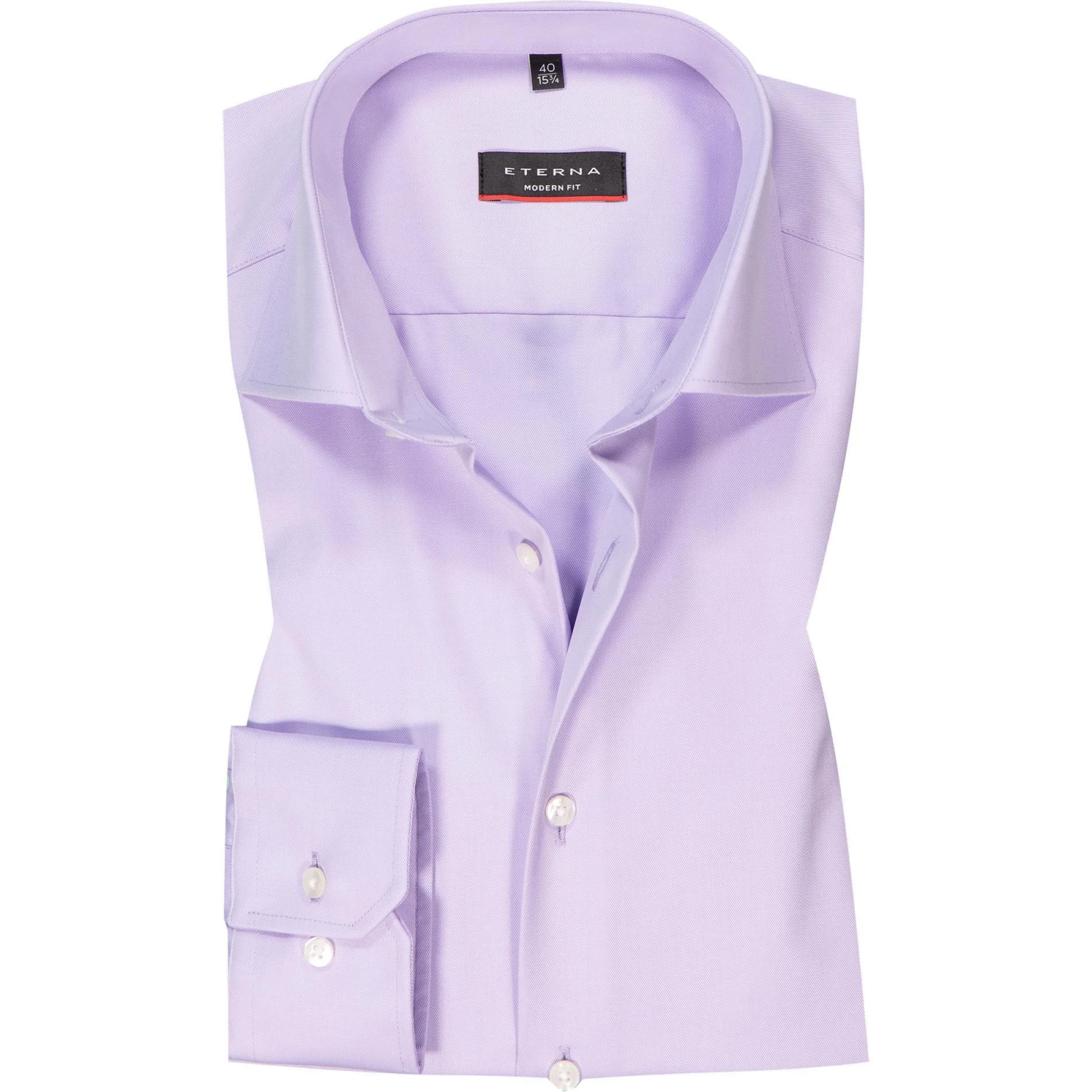 ETERNA Hemd 8817/X18K/65/93 Modern Fit, Twill blickdicht, Flieder 1 ETERNA Hemd 8817/X18K/65/93 Modern Fit, Twill blickdicht, Flieder