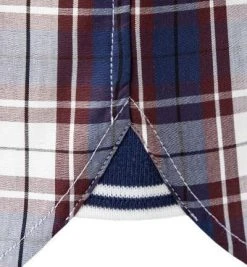 Fred Perry Hemd M1674/143 Kurzarmhemd, Baumwolle, Navy-bordeaux kariert, Navy-bordeaux -hemdenverkauf 373019 norm3