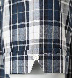 Fred Perry Hemd M1674/738 Kurzarmhemd, Baumwolle, Nachtblau kariert, Nachtblau -hemdenverkauf 373020 norm3