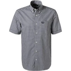 Fred Perry Hemd M9604/266 Kurzarmhemd, Baumwolle, Blau-weiß kariert, Blau-weiß