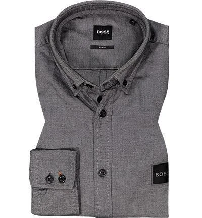 BOSS Hemd Mabsoot 50462815/001 Slim Fit, Baumwolle, Schwarz meliert, Schwarz 2 BOSS Hemd Mabsoot 50462815/001 Slim Fit, Baumwolle, Schwarz meliert, Schwarz – Bild 2