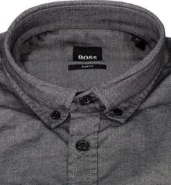 BOSS Hemd Mabsoot 50462815/001 Slim Fit, Baumwolle, Schwarz meliert, Schwarz 6 BOSS Hemd Mabsoot 50462815/001 Slim Fit, Baumwolle, Schwarz meliert, Schwarz -hemdenverkauf 373032 norm2