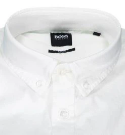 BOSS Hemd Mabsoot 50462815/100 Slim Fit, Baumwolle, Weiß -hemdenverkauf 373033 norm2