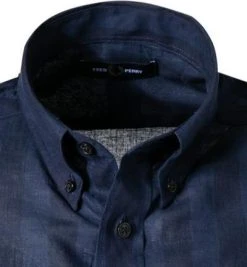 Fred Perry Hemd M1675/608 Kurzarmhemd, Baumwolle-Leinen, Navy gestreift, Navy 8 Fred Perry Hemd M1675/608 Kurzarmhemd, Baumwolle-Leinen, Navy gestreift, Navy -hemdenverkauf 373035 norm2