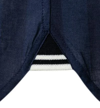 Fred Perry Hemd M1675/608 Kurzarmhemd, Baumwolle-Leinen, Navy gestreift, Navy 5 Fred Perry Hemd M1675/608 Kurzarmhemd, Baumwolle-Leinen, Navy gestreift, Navy – Bild 5