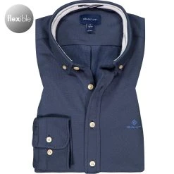 Gant Hemd 3002560/410 Regular Fit, Piqué, Marine