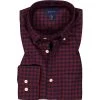 Gant Hemd 3011230/605 Regular Fit, Twill, Weinrot kariert, Weinrot