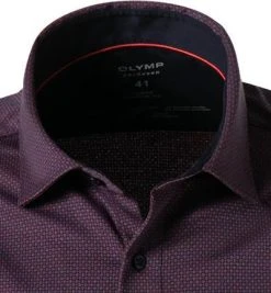 OLYMP Luxor Modern Fit 1228/84/34 Hemd, Jersey geruchshemmend, Blau-rost gemustert, Rost -hemdenverkauf 373713 norm2