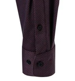 OLYMP Luxor Modern Fit 1228/84/34 Hemd, Jersey geruchshemmend, Blau-rost gemustert, Rost -hemdenverkauf 373713 norm3