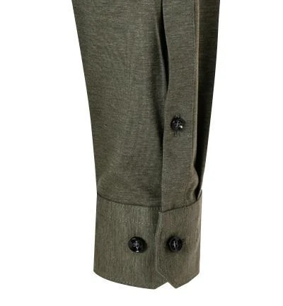 OLYMP No. Six Super Slim 2503/74/47 Hemd, Super Slim Fit, Jersey geruchshemmend, Olivgrün meliert, Oliv 4 OLYMP No. Six Super Slim 2503/74/47 Hemd, Super Slim Fit, Jersey geruchshemmend, Olivgrün meliert, Oliv – Bild 4