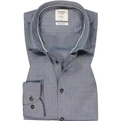 OLYMP Casual Level Five Body Fit 3500/84/18 Hemd, Casual Body Fit, Baumwolle, Marineblau, Marine
