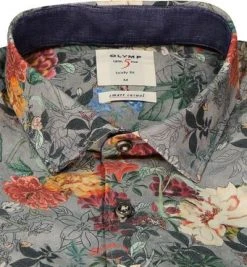 OLYMP Casual Level Five Body Fit 3566/84/64 Hemd, Casual Body Fit, Baumwolle, Grau gemustert, Grau -hemdenverkauf 373725 norm2