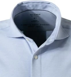 OLYMP Luxor Modern Fit 1210/84/11 Hemd, Jersey geruchshemmend, Bleu meliert, Bleu -hemdenverkauf 373727 norm2