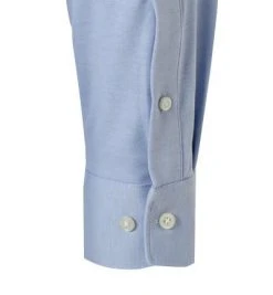 OLYMP Luxor Modern Fit 1210/84/11 Hemd, Jersey geruchshemmend, Bleu meliert, Bleu -hemdenverkauf 373727 norm3