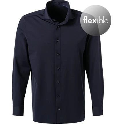 OLYMP Luxor Modern Fit 1210/84/18 Hemd, Jersey geruchshemmend, Marineblau, Marine 2 OLYMP Luxor Modern Fit 1210/84/18 Hemd, Jersey geruchshemmend, Marineblau, Marine – Bild 2