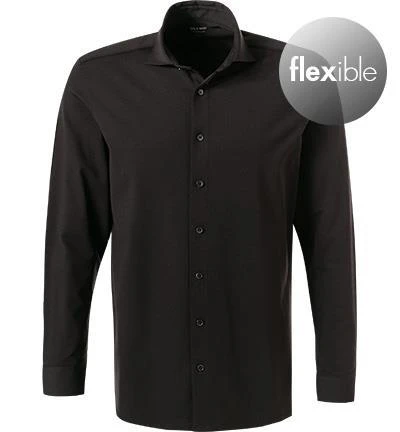 OLYMP Luxor Modern Fit 1210/84/68 Hemd, Jersey geruchshemmend, Schwarz 2 OLYMP Luxor Modern Fit 1210/84/68 Hemd, Jersey geruchshemmend, Schwarz – Bild 2