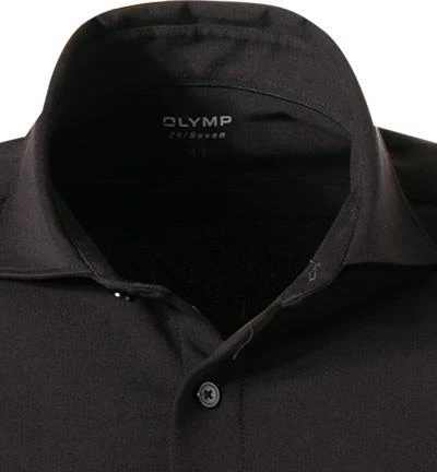 OLYMP Luxor Modern Fit 1210/84/68 Hemd, Jersey geruchshemmend, Schwarz 3 OLYMP Luxor Modern Fit 1210/84/68 Hemd, Jersey geruchshemmend, Schwarz – Bild 3
