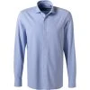 OLYMP Luxor Modern Fit 69EL 1210/89/11 Hemd, Jersey geruchshemmend, Extra langer Arm, Bleu meliert, Bleu