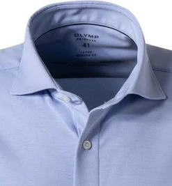 OLYMP Luxor Modern Fit 69EL 1210/89/11 Hemd, Jersey geruchshemmend, Extra langer Arm, Bleu meliert, Bleu -hemdenverkauf 373735 norm2