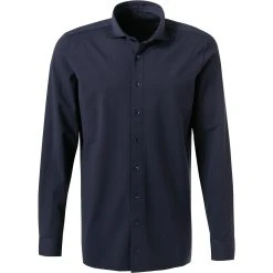 OLYMP Luxor Modern Fit 69EL 1210/89/18 Hemd, Jersey geruchshemmend, Extra langer Arm, Marine