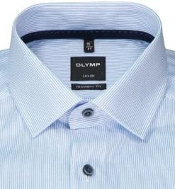 OLYMP Luxor Modern Fit 69EL 1260/89/11 Hemd, Baumwolle, Extra langer Arm, Bleu-weiß gestreift, Bleu -hemdenverkauf 373740 norm2