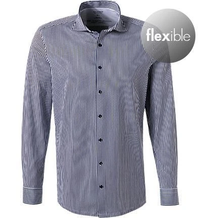 OLYMP No. Six Super Slim 2524/84/18 Hemd, Super Slim Fit, Jersey geruchshemmend, Marine-weiß gestreift, Marine 2 OLYMP No. Six Super Slim 2524/84/18 Hemd, Super Slim Fit, Jersey geruchshemmend, Marine-weiß gestreift, Marine – Bild 2
