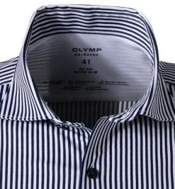 OLYMP No. Six Super Slim 2524/84/18 Hemd, Super Slim Fit, Jersey geruchshemmend, Marine-weiß gestreift, Marine 7 OLYMP No. Six Super Slim 2524/84/18 Hemd, Super Slim Fit, Jersey geruchshemmend, Marine-weiß gestreift, Marine -hemdenverkauf 373743 norm2