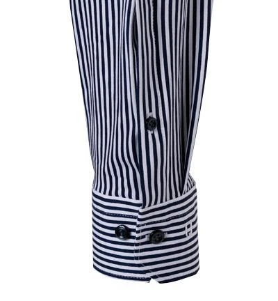 OLYMP No. Six Super Slim 2524/84/18 Hemd, Super Slim Fit, Jersey geruchshemmend, Marine-weiß gestreift, Marine 4 OLYMP No. Six Super Slim 2524/84/18 Hemd, Super Slim Fit, Jersey geruchshemmend, Marine-weiß gestreift, Marine – Bild 4