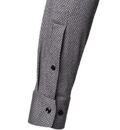 OLYMP Luxor Modern Fit 1228/84/63 Hemd, Jersey geruchshemmend, Silbergrau gemustert, Silbergrau -hemdenverkauf 373754 norm3