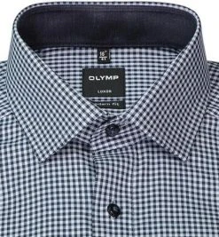 OLYMP Luxor Moder Fit 1318/84/18 Hemd, Modern Fit, Baumwolle, Marine kariert, Marine -hemdenverkauf 373772 norm2
