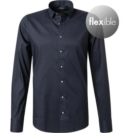 OLYMP Level Five Body Fit 2066/84/18 Hemd, Mikrofaser Stretch, Marine 2 OLYMP Level Five Body Fit 2066/84/18 Hemd, Mikrofaser Stretch, Marine – Bild 2