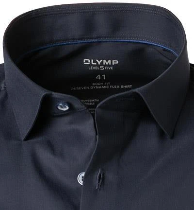 OLYMP Level Five Body Fit 2066/84/18 Hemd, Mikrofaser Stretch, Marine 3 OLYMP Level Five Body Fit 2066/84/18 Hemd, Mikrofaser Stretch, Marine – Bild 3