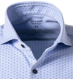 OLYMP Level Five Body Fit 2020/84/11 Hemd, Jersey, Hellblau gemustert, Bleu -hemdenverkauf 373794 norm2