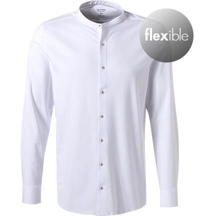 OLYMP Level Five Body Fit 2032/84/00 Hemd, Jersey geruchshemmend, Weiß 2 OLYMP Level Five Body Fit 2032/84/00 Hemd, Jersey geruchshemmend, Weiß – Bild 2