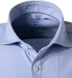 OLYMP Level Five Body Fit 69EL 2006/89/11 Hemd, Jersey geruchshemmend, Extra langer Arm, Bleu meliert, Bleu -hemdenverkauf 373810 norm2