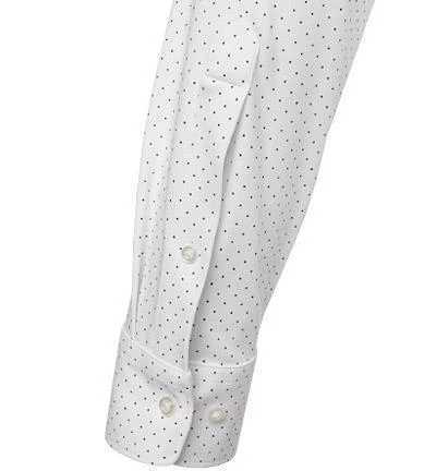 OLYMP Luxor Modern Fit 1224/84/00 Hemd, Jersey geruchshemmend, Weiß-blau gemustert, Weiß 4 OLYMP Luxor Modern Fit 1224/84/00 Hemd, Jersey geruchshemmend, Weiß-blau gemustert, Weiß – Bild 4