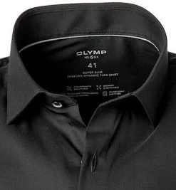 OLYMP No. Six 24/Seven Super Slim 2546/84/68 Hemd, Super Slim Fit, Mikrofaser Stretch, Schwarz -hemdenverkauf 373817 norm2