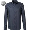 OLYMP No. Six 24/Seven Super Slim 2546/84/18 Hemd, Super Slim Fit, Mikrofaser Stretch, Marine